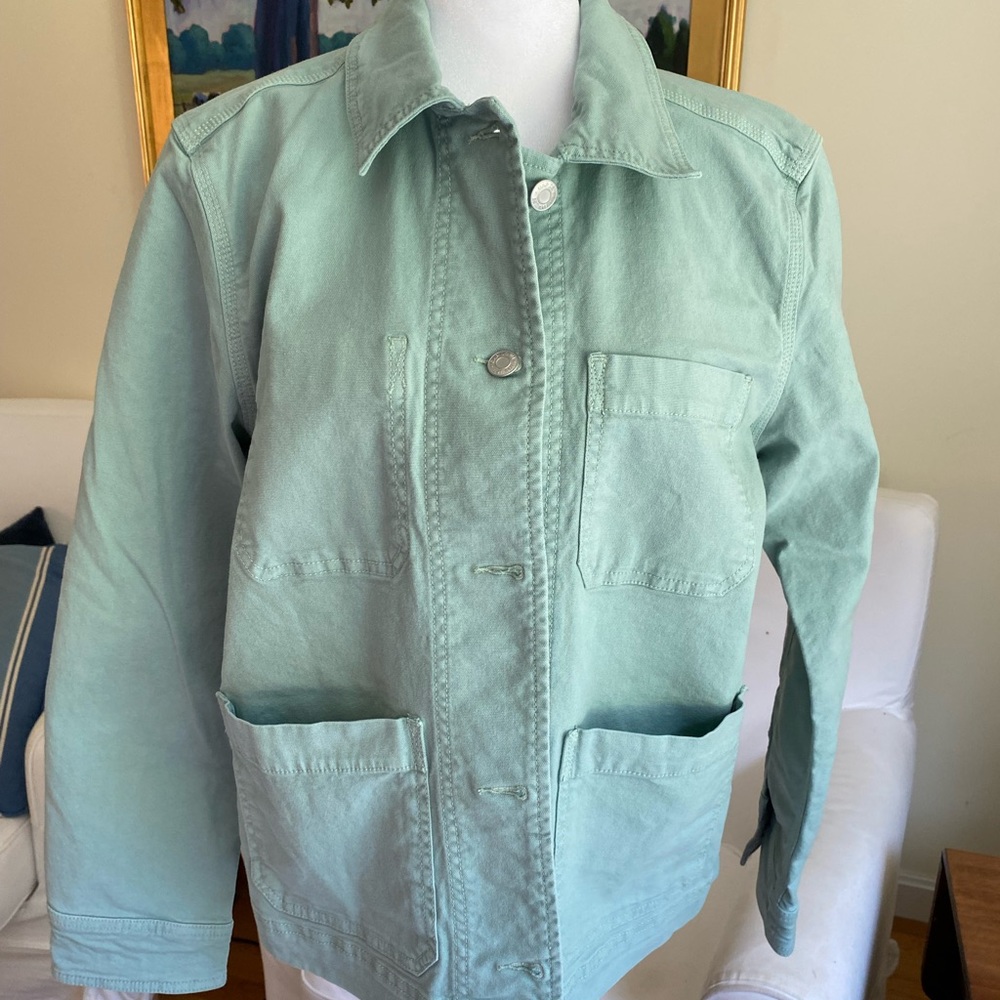 Gap Jean Jacket | green | size: M